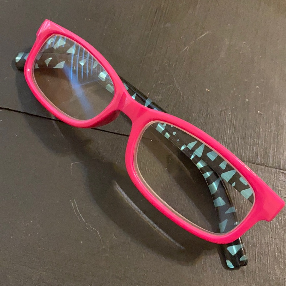Pink/ blue psychedelic pattern readers +3.25